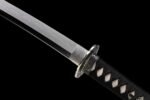 Clay Tempered Full Tang Shinken (真剣) | Japanese Wakizashi: T-10 Steel Maru Blade Tsunami kashirae (津波拵) - 图片 5