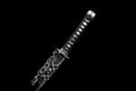 Clay Tempered Full Tang Shinken (真剣) | Japanese Wakizashi: T-10 Steel Maru Blade Tsunami kashirae (津波拵) - 图片 7
