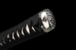 Clay Tempered Full Tang Shinken (真剣) | Japanese Wakizashi: T-10 Steel Maru Blade Tsunami kashirae (津波拵) - 图片 8
